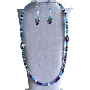 Butterfly Beaded Necklace Set